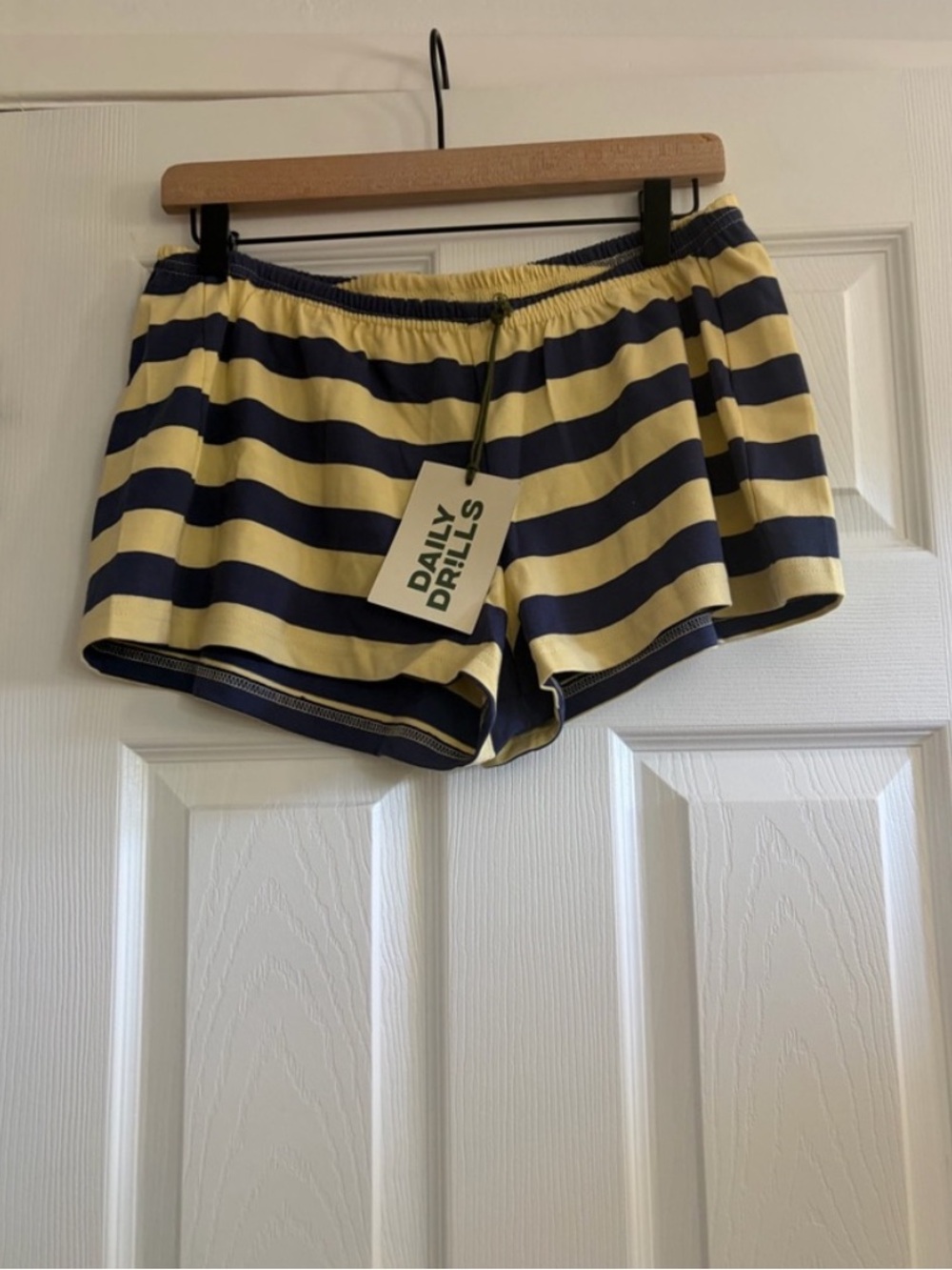 DAILY DRILLS - striped micro shorts - NEW WITH TAGS